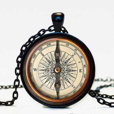 Steampunk Compass pendant Vintage Compass pendant Vintage Compass