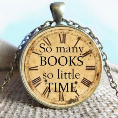Quote Pendant, So Many Books So Little Time, Photography Necklace, Quote